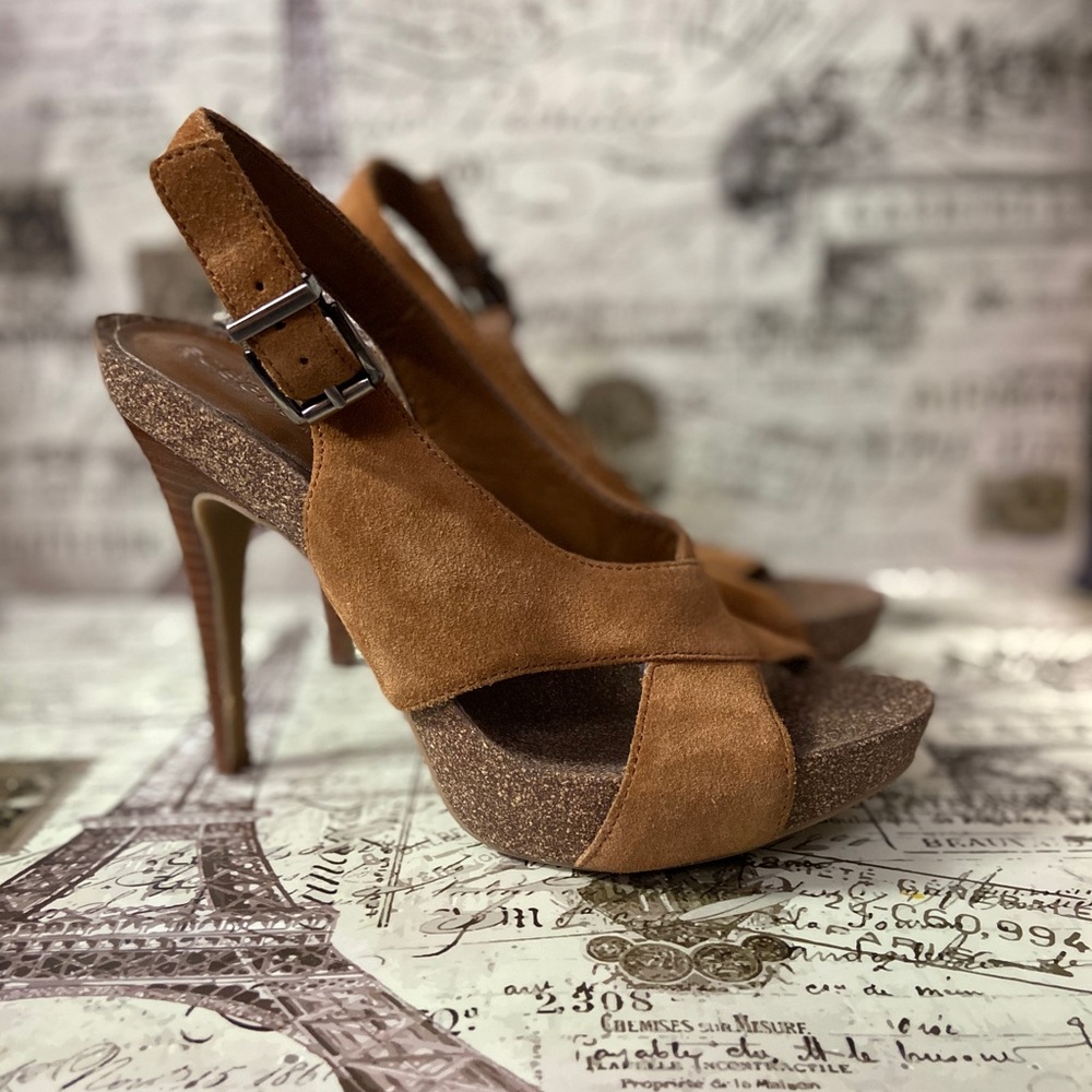 Brown Suede Bcbgeneration Heels - image 4